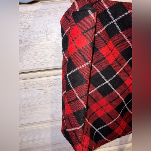 Victoria's Secret Red and Black Plaid Tote - Picture 5 of 7